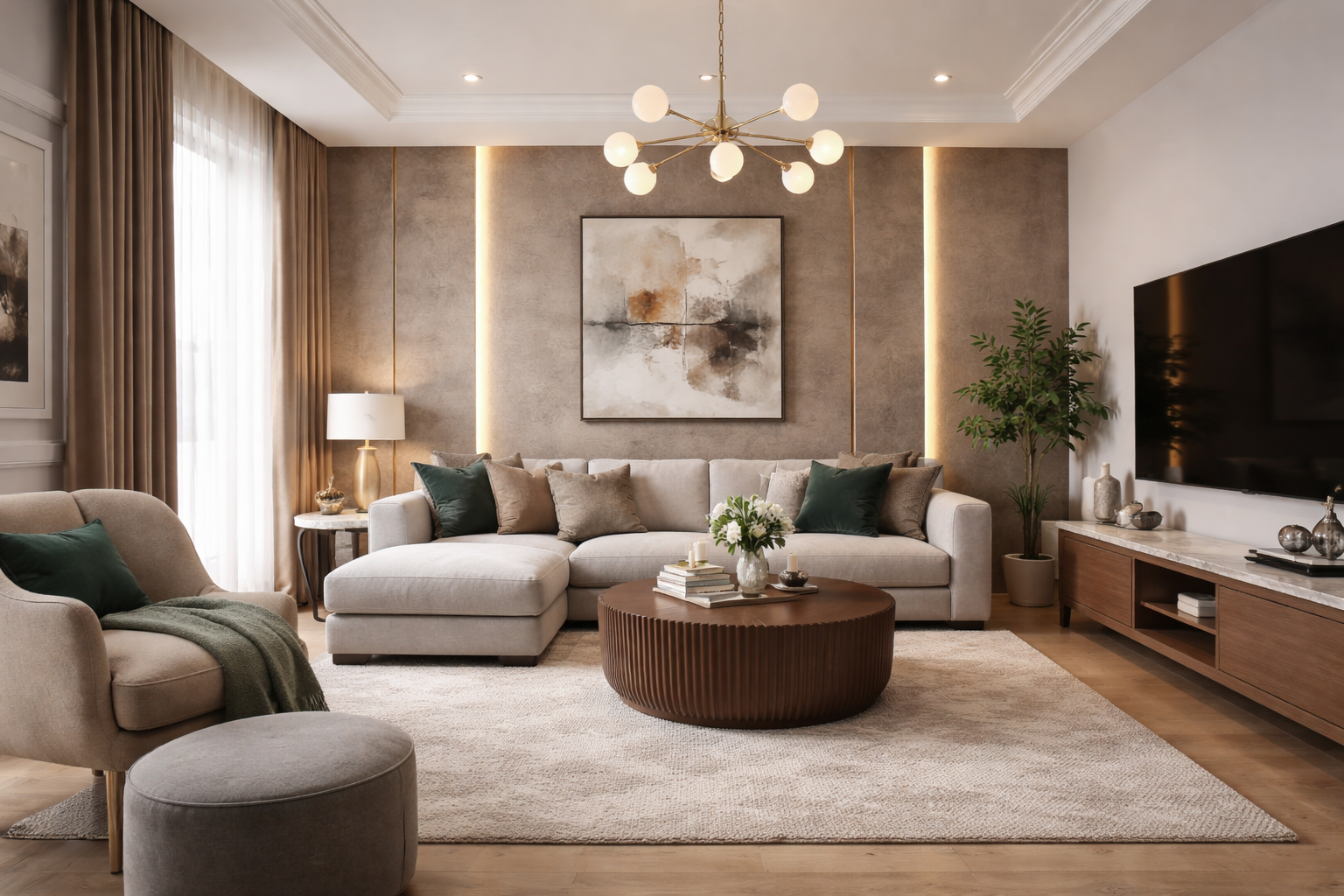Modern Residential Living Room